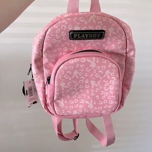 Pink cheetah playboy backpack Spencer’s new